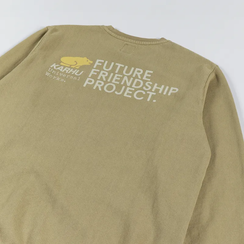 Universal Works x Karhu Classic Crew Sweat Khaki-5