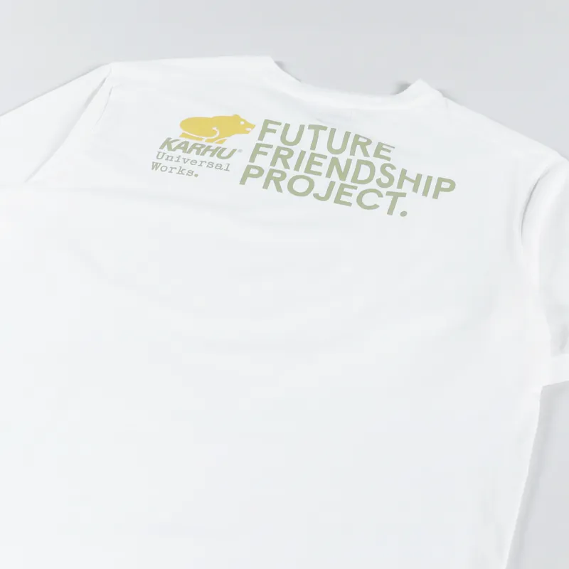 Universal Works x Karhu Print T Shirt Ecru-2