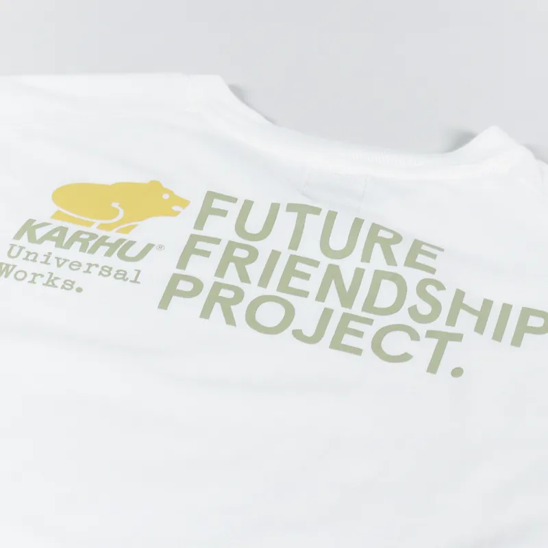 Universal Works x Karhu Print T Shirt Ecru-4