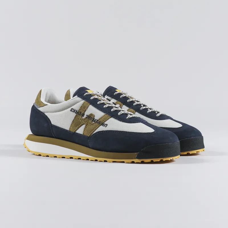 Universal Works x Karhu Mestari Control Shoes Navy Blazer Fennel Seed