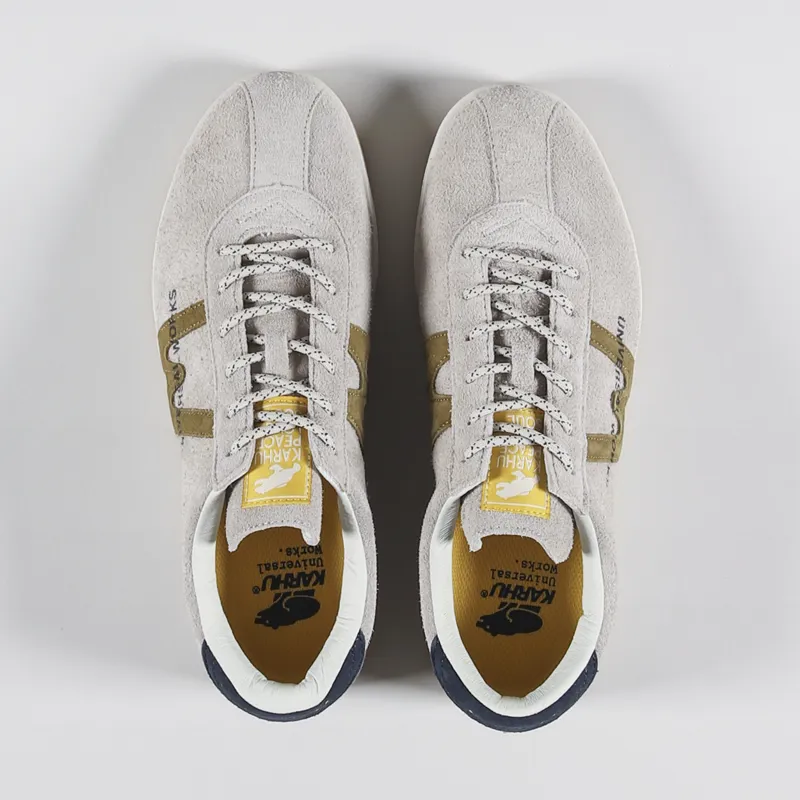 Universal Works x Karhu Mens Trampas Shoes Rainy Day Fennel Seed