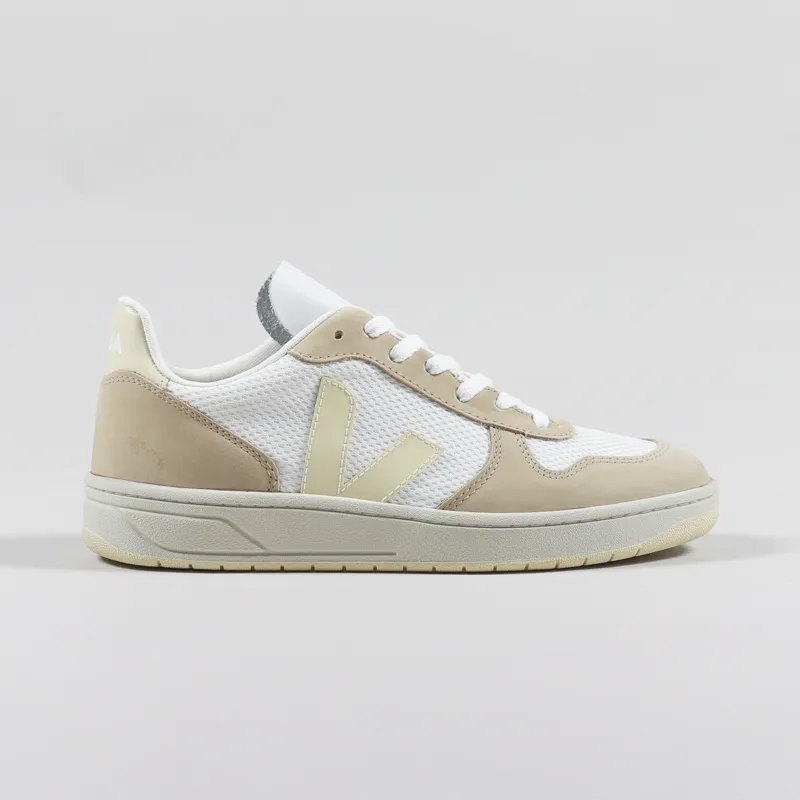 Veja V-10 Alveomesh Shoes White Butter Almond-4
