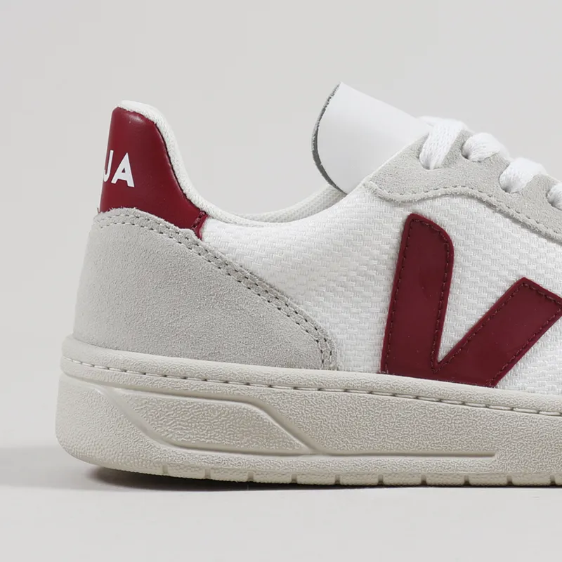 Veja Womens V-10 B-Mesh Shoes White Natural Marsala-5