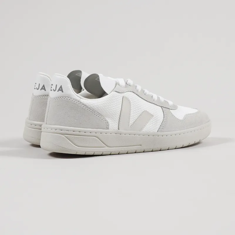 Veja Womens V-10 B-Mesh Shoes White Natural Pierre-2