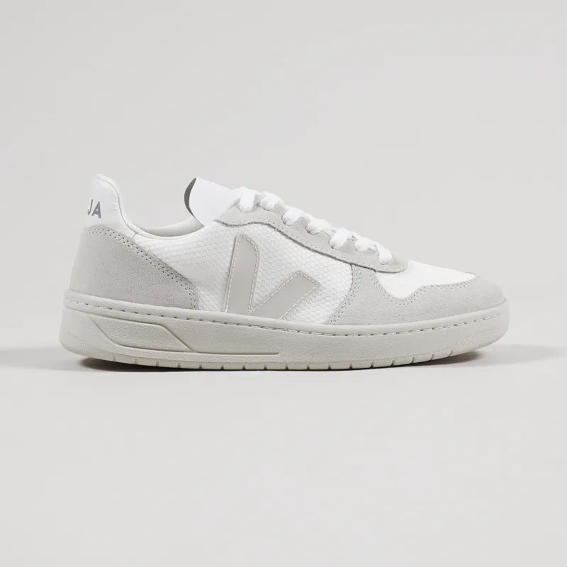 Veja Womens V-10 B-Mesh Shoes White Natural Pierre-4
