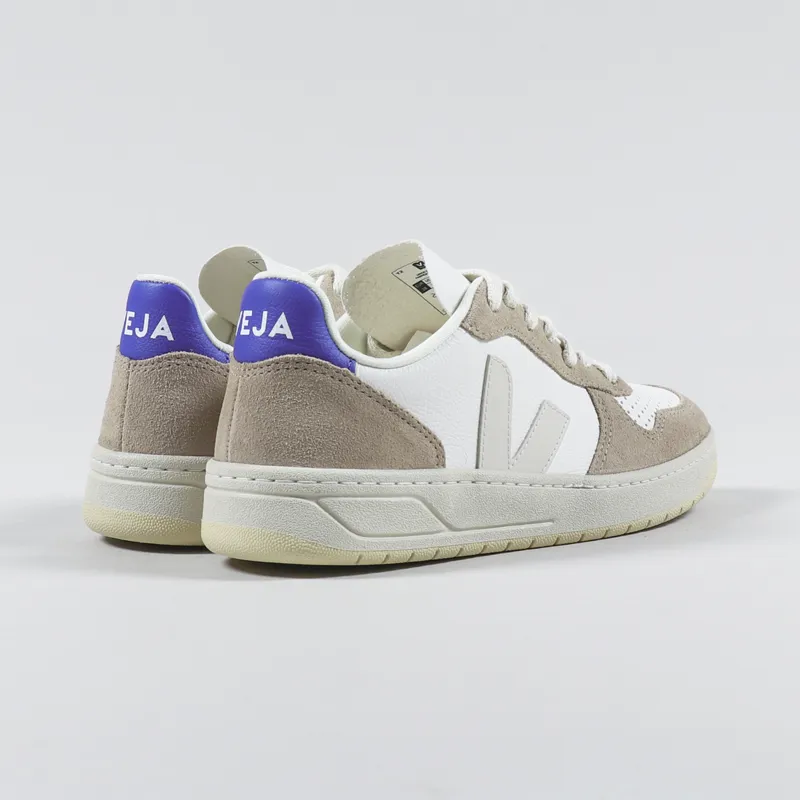 Veja Womens V-10 Chromefree Shoes Extra White Sahara Paros-3