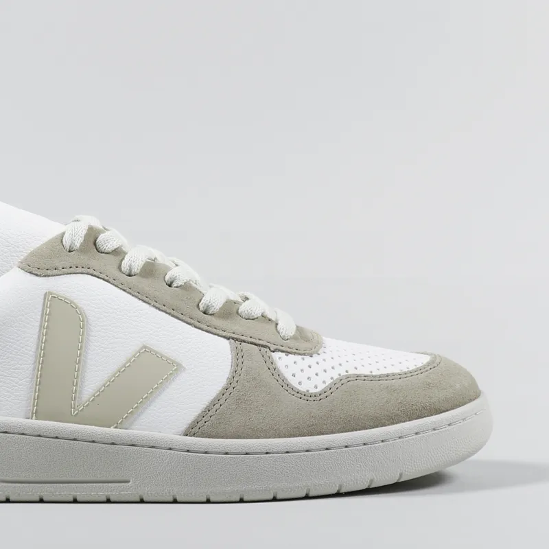 Veja V-10 Chromefree Shoes Extra White Sable Sahara-6
