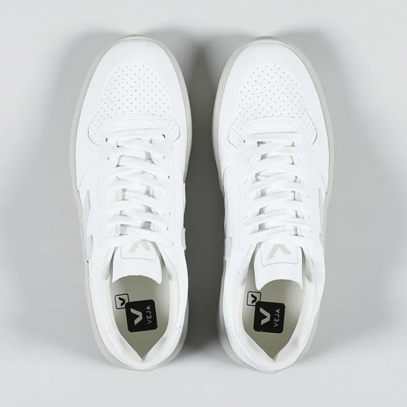 Veja Womens V-10 CWL Shoes Full White-1