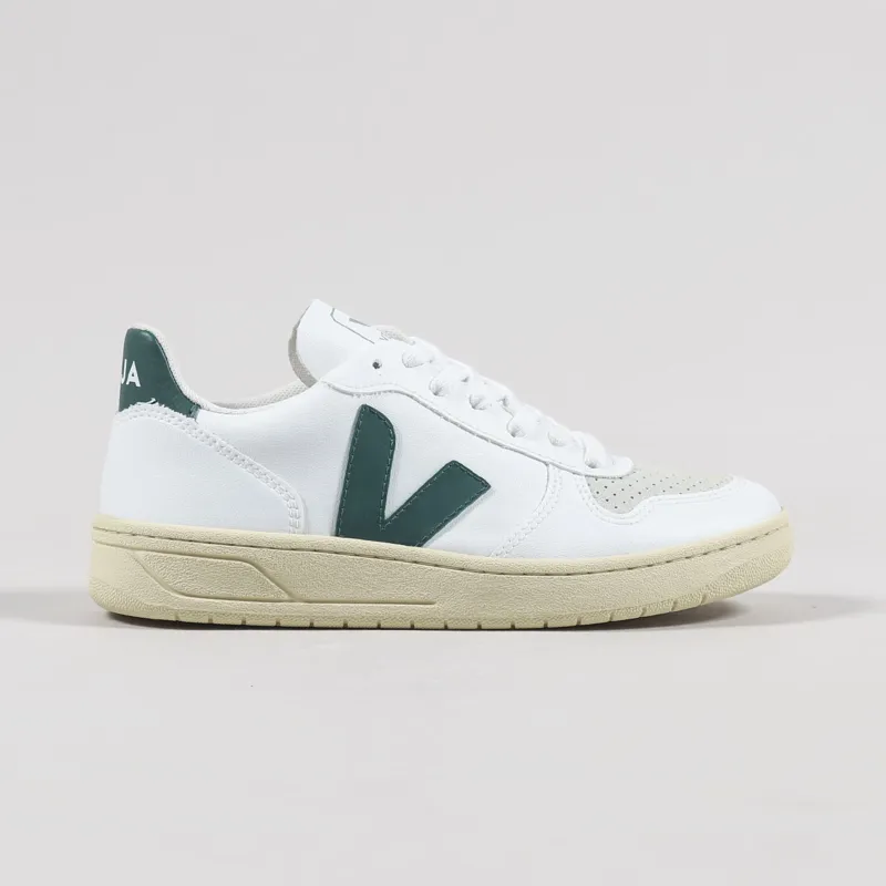 Veja Womens V-10 CWL Shoes White Brittany Butter Sole-4
