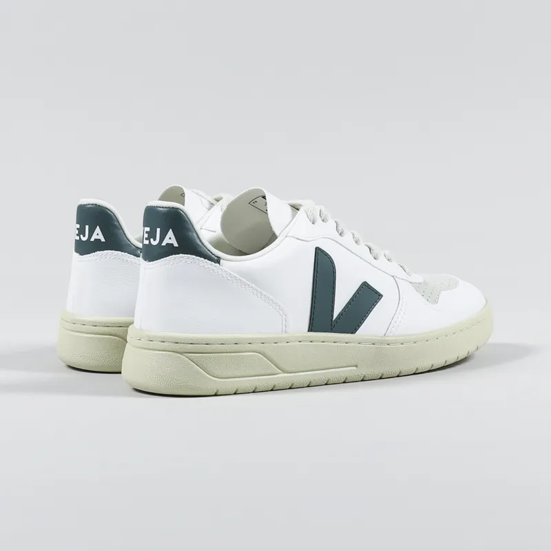Veja Womens V-10 CWL Shoes White Brittany-3