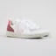 Veja Womens V-10 Leather Shoes Extra White Petale Rose Fluo
