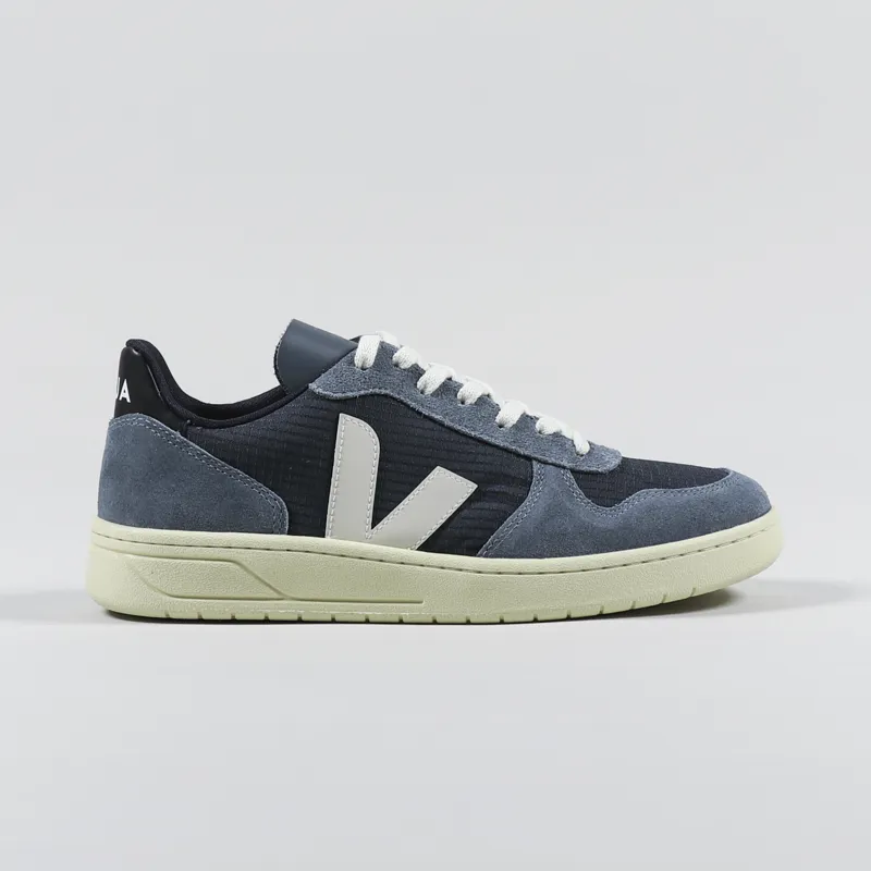 Veja Sneakers Mens V10 Ripstop Shoes Nautico Blue Pierre
