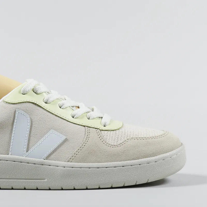 Veja Womens V-10 Suede Shoes Sable Menthol Multico-6