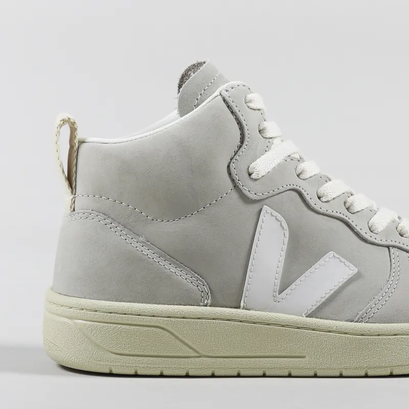 Veja Womens V-15 Nubuck Shoes Natural White-5