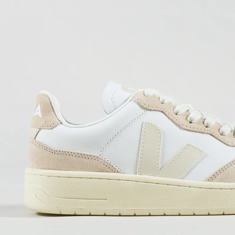 Veja Womens V-90 Leather Shoes Extra White Pierre-5