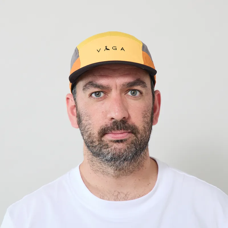 Vaga Logo Club Cap Yellow Amber Charcoal-1