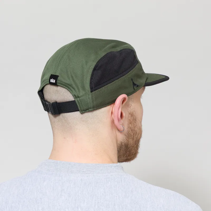 Vaga Logo Club Cap Utility Green Black-2