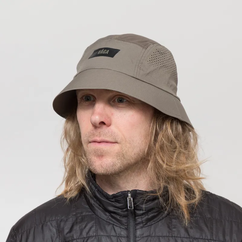 Vaga Feather Bucket Hat Taupe