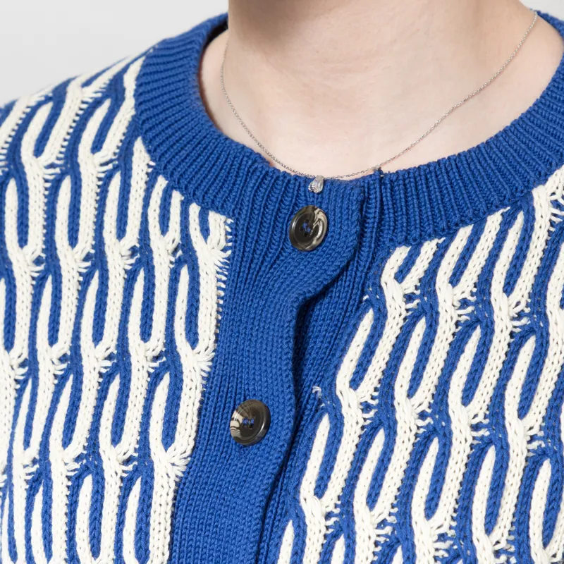 Basic Apparel Womens Minie Cardigan Sodalite Blue Whisper White-4