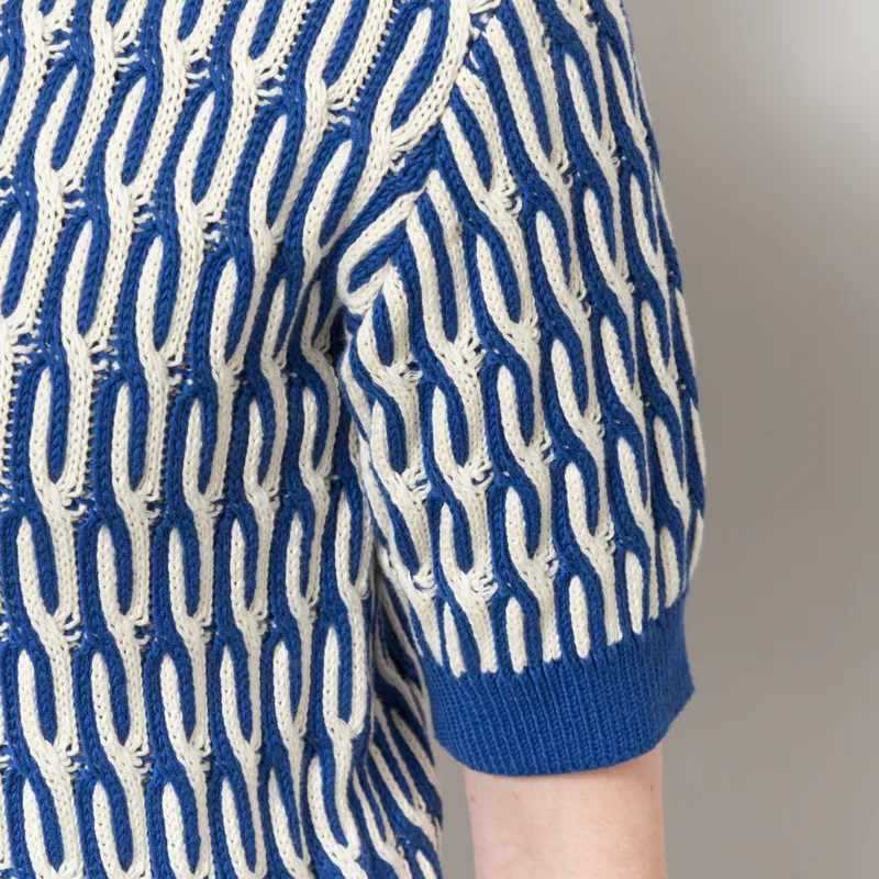 Basic Apparel Womens Minie Cardigan Sodalite Blue Whisper White-6