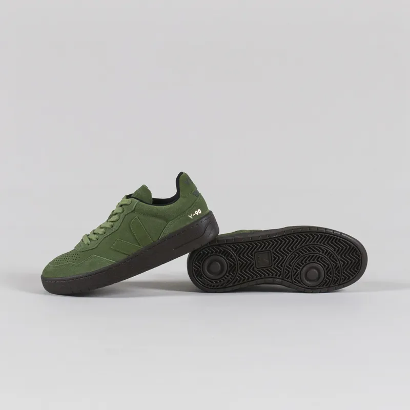 Veja Womens V-90 Suede Shoes Full Militar Eagle-3
