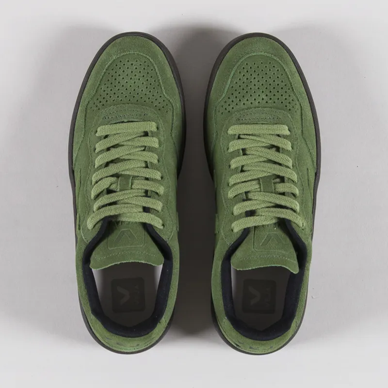 Veja Womens V-90 Suede Shoes Full Militar Eagle-6