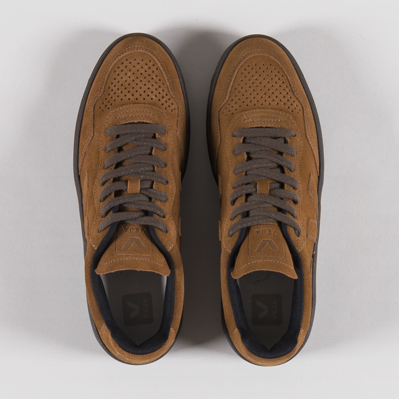 Veja V-90 Suede Shoes Full Cognac Eagle-6
