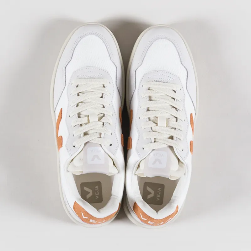 Veja Womens V-90 B-Mesh Shoes White Umber-6