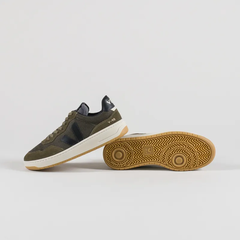 Veja V-90 B-Mesh Shoes Olive Black-3