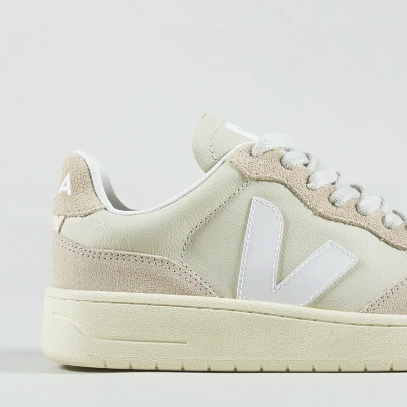 Veja Womens V-90 Leather Shoes Pierre White-5