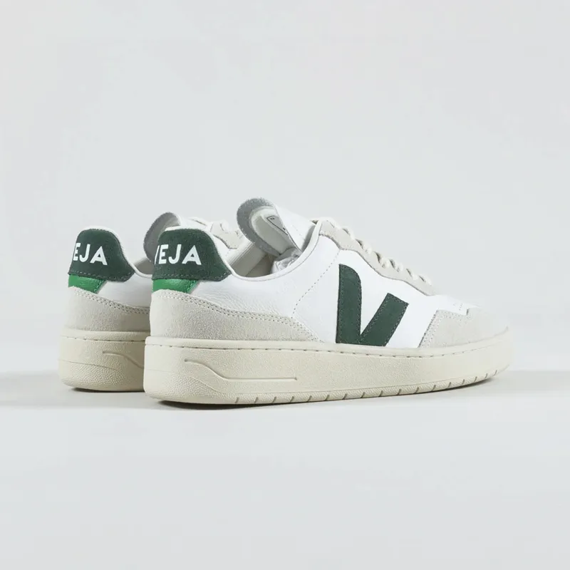 Veja Womens V-90 Leather Shoes Extra White Cyprus-1
