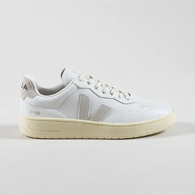 Veja V-90 OT Leather Shoes Extra White Natural-2