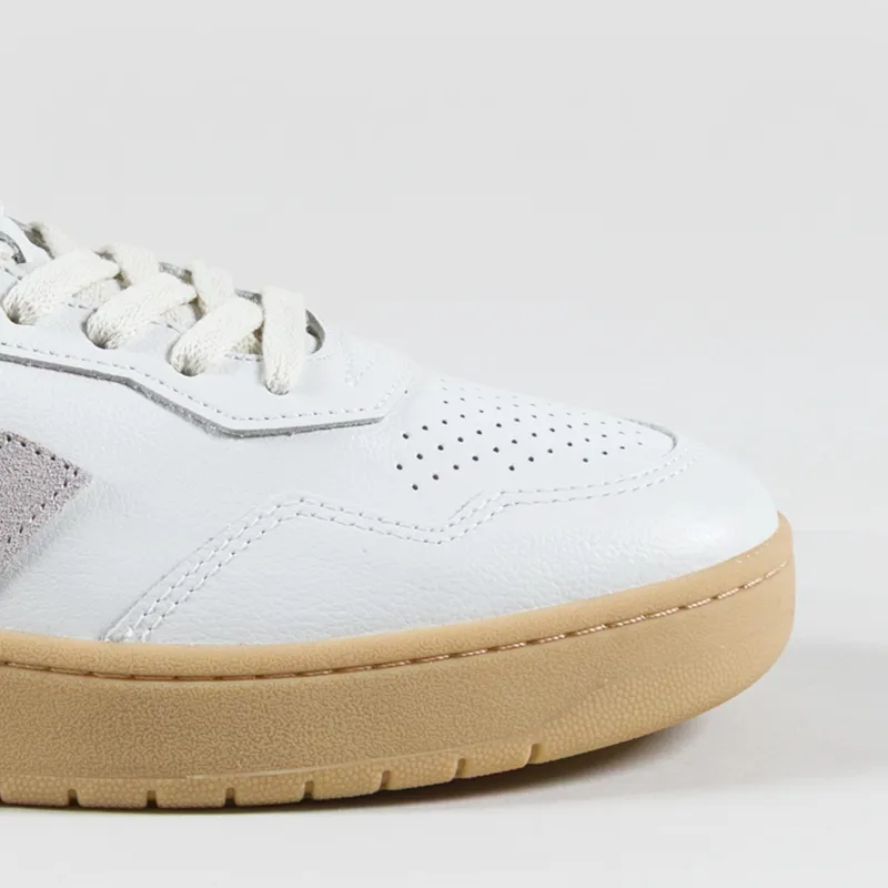 Veja V-90 Leather Shoes Extra White Light Grey Natural-5