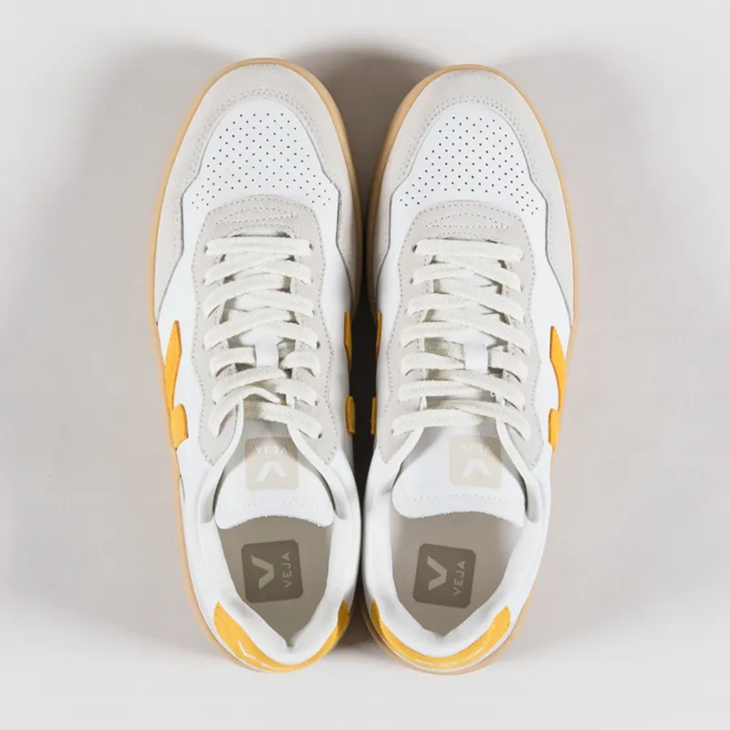 Veja V-90 OT Leather Shoes Extra White Toscane Natural-6