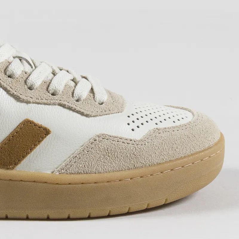 Veja Womens V-90 OT Leather Shoes Pure Camel Almond Natural-5