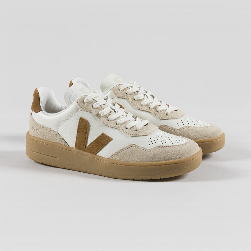 Veja V-90 OT Leather Shoes Pure Camel Almond Natural