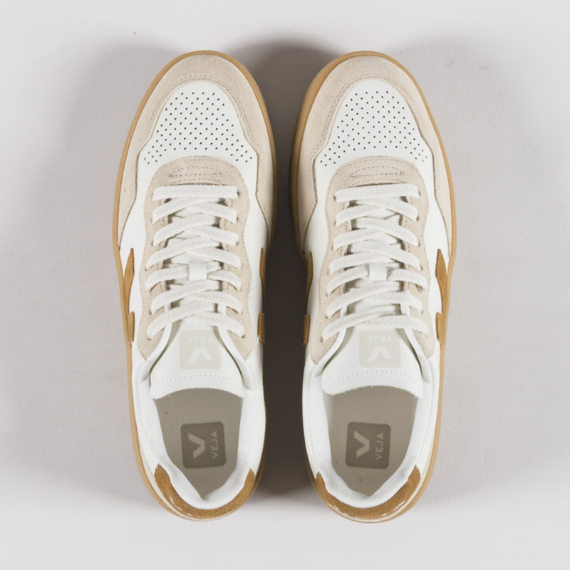 Veja V-90 OT Leather Shoes Pure Camel Almond Natural-6