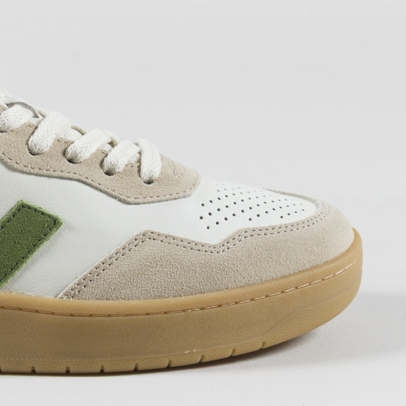 Veja V-90 OT Leather Shoes Pure Kiwi Almond Natural-5