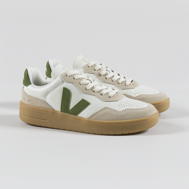 Veja V-90 OT Leather Shoes Pure Kiwi Almond Natural