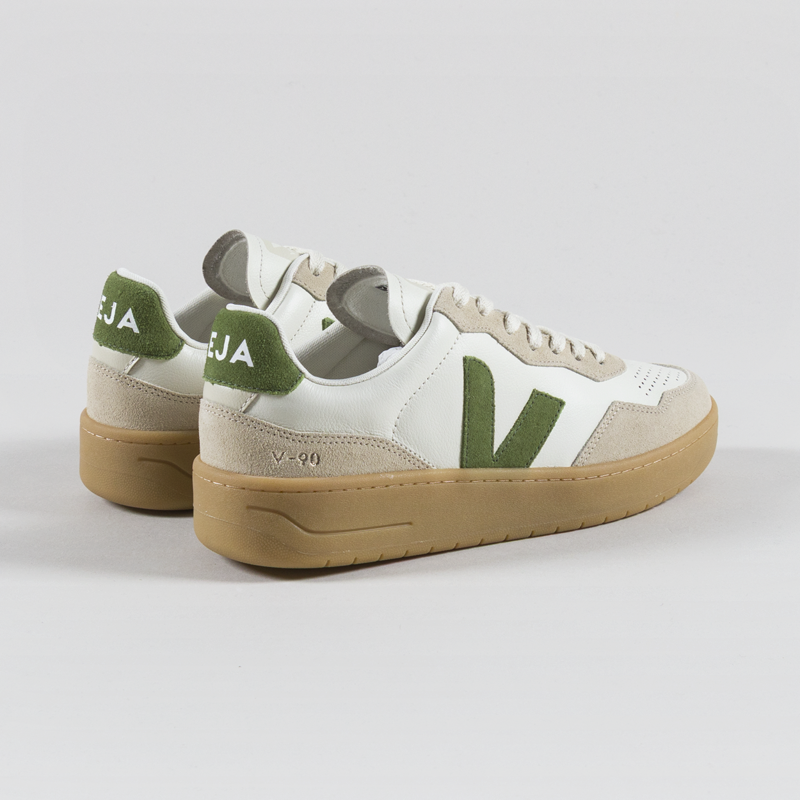 Veja V-90 OT Leather Shoes Pure Kiwi Almond Natural-1