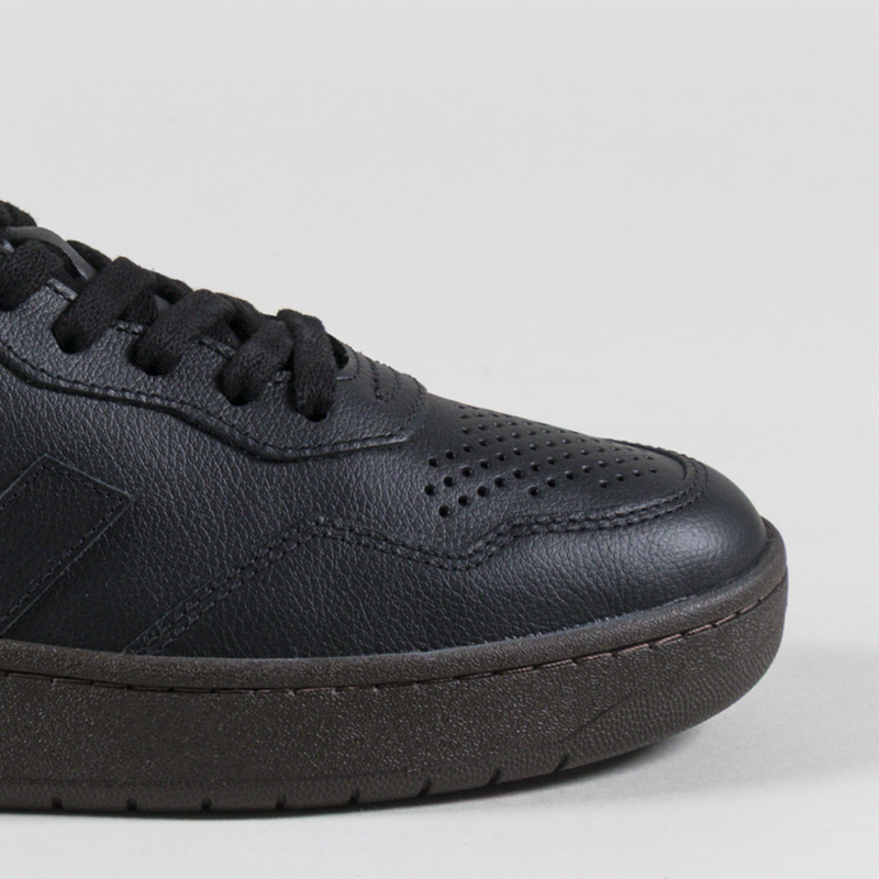 Veja V-90 OT Leather Shoes Full Black Eagle-5