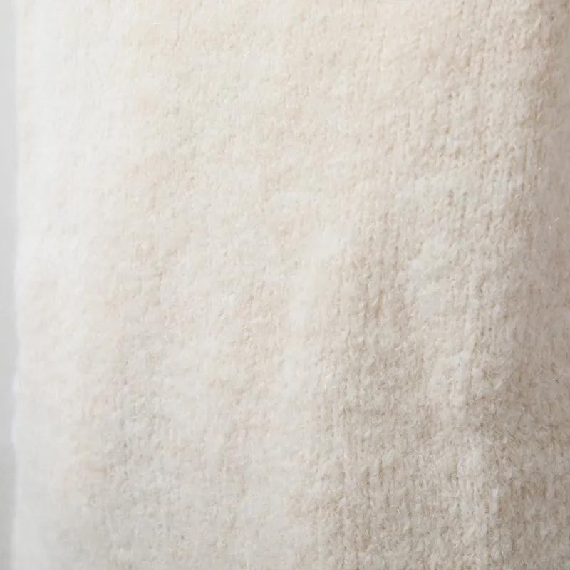 Indi and Cold Womens Boxy Mohair Vest Ecru-5