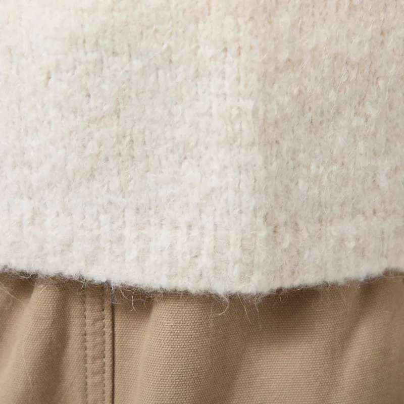 Indi and Cold Womens Boxy Mohair Vest Ecru-6