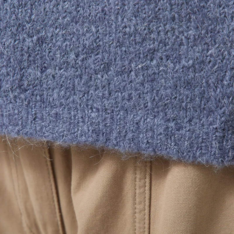 Indi and Cold Womens Boxy Mohair Vest Ocean-5