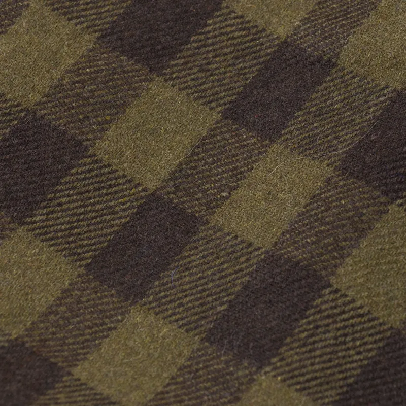 Indi and Cold Womens Plaid Shopper Bag Military Green-5