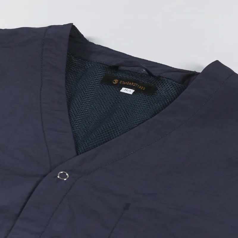 Standardtypes Mens Lightweight VNeck Sport Jacket Navy Blue