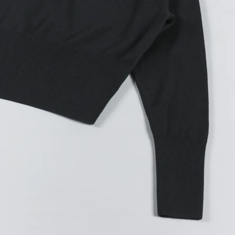 Fred Perry Womens V-Neck Cardigan Black-9