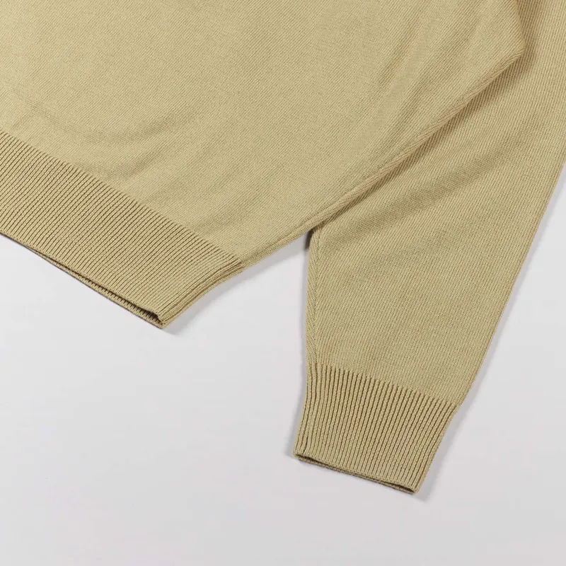 Fred Perry Womens V Neck Jumper Desert-9