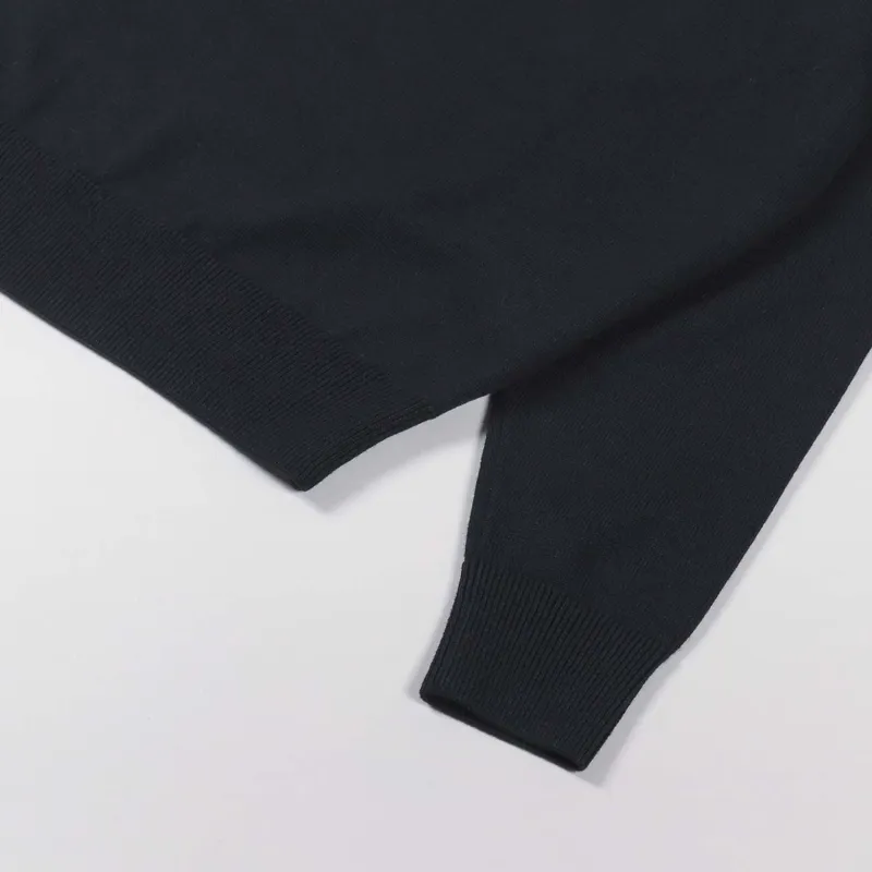 Fred Perry Womens V Neck Jumper Navy-9