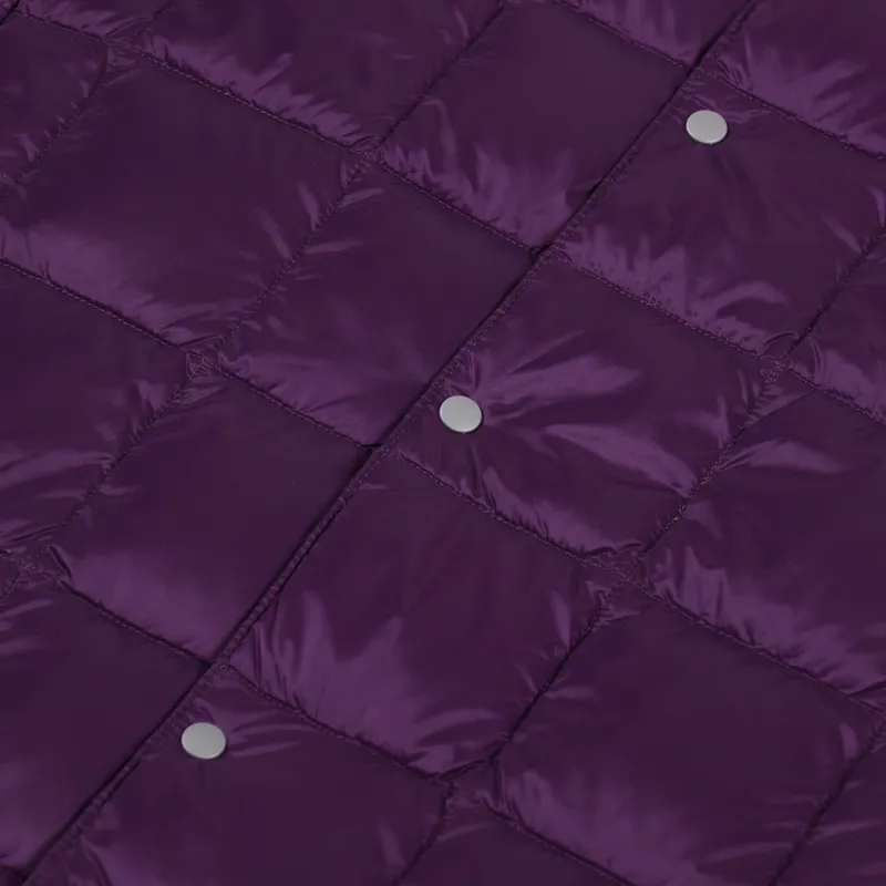 Taion V Neck Button Down Vest Dark Purple-6